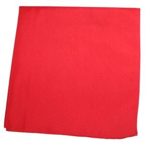 Unibasic Solid colors Polyester Bandana, head wrap, handkerchief (Red) - 26 Pack